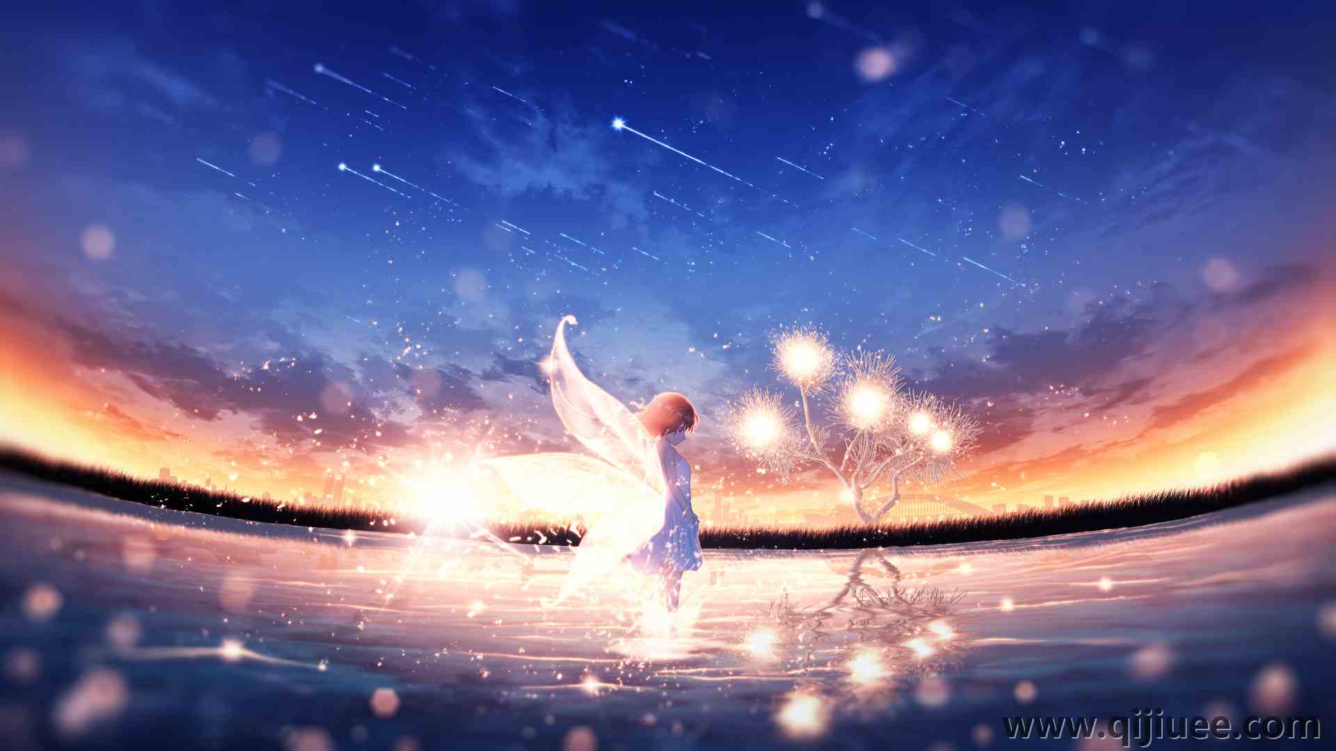 奇幻 女孩 动漫 AI艺术 插图 风景 天空 天空 水 海   电脑壁纸 4K壁纸3840 x 2160/4.93 MB-柒染云阁
