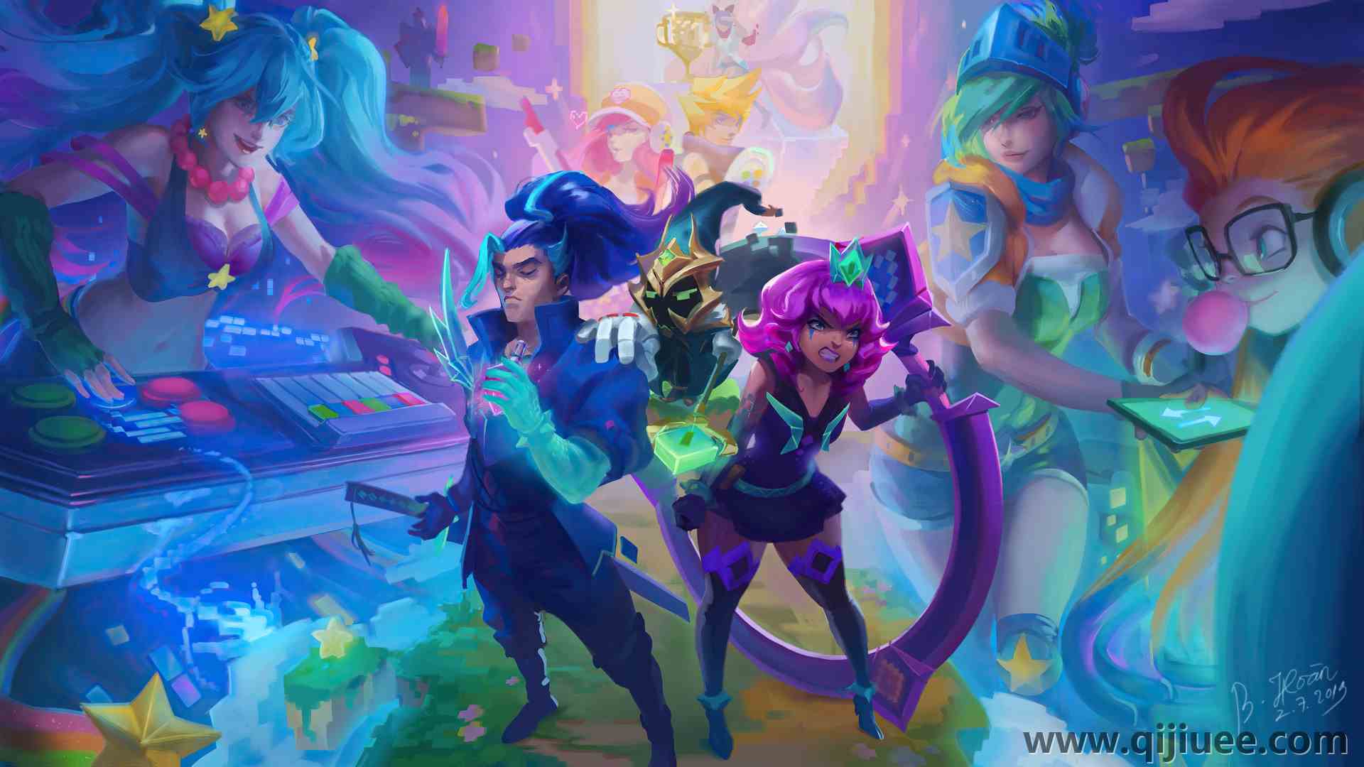 电子游戏 角色 英雄联盟 LOL  游戏 立绘 电脑壁纸 4K壁纸3840 x 2160/1.85 MB-柒染云阁