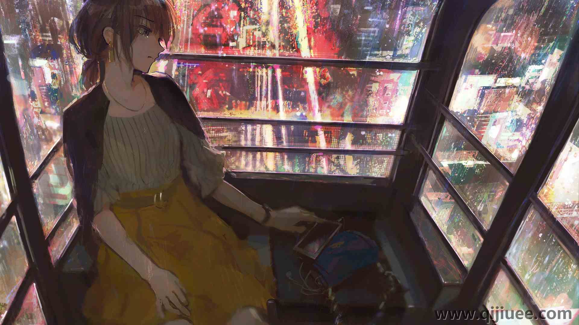 动漫 女孩 AI艺术 肖像 城市 建筑 哭泣  电脑壁纸 4K壁纸4324 x 2987/6.35 MB-柒染云阁