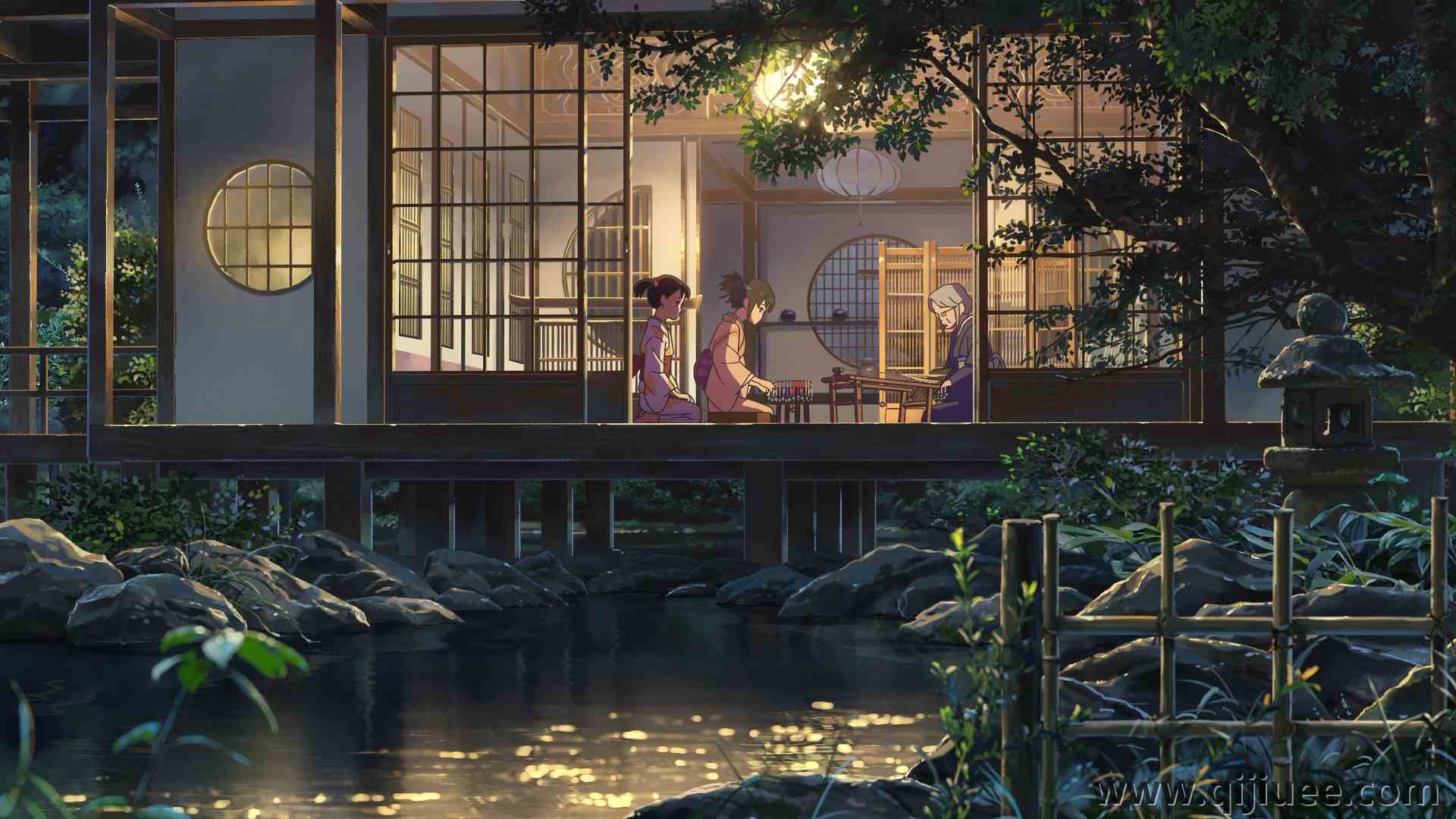 新海诚 动漫 女孩 房子 建筑 治愈 动画 电脑壁纸 4K壁纸3840 x 2160/10.95 MB-柒染云阁