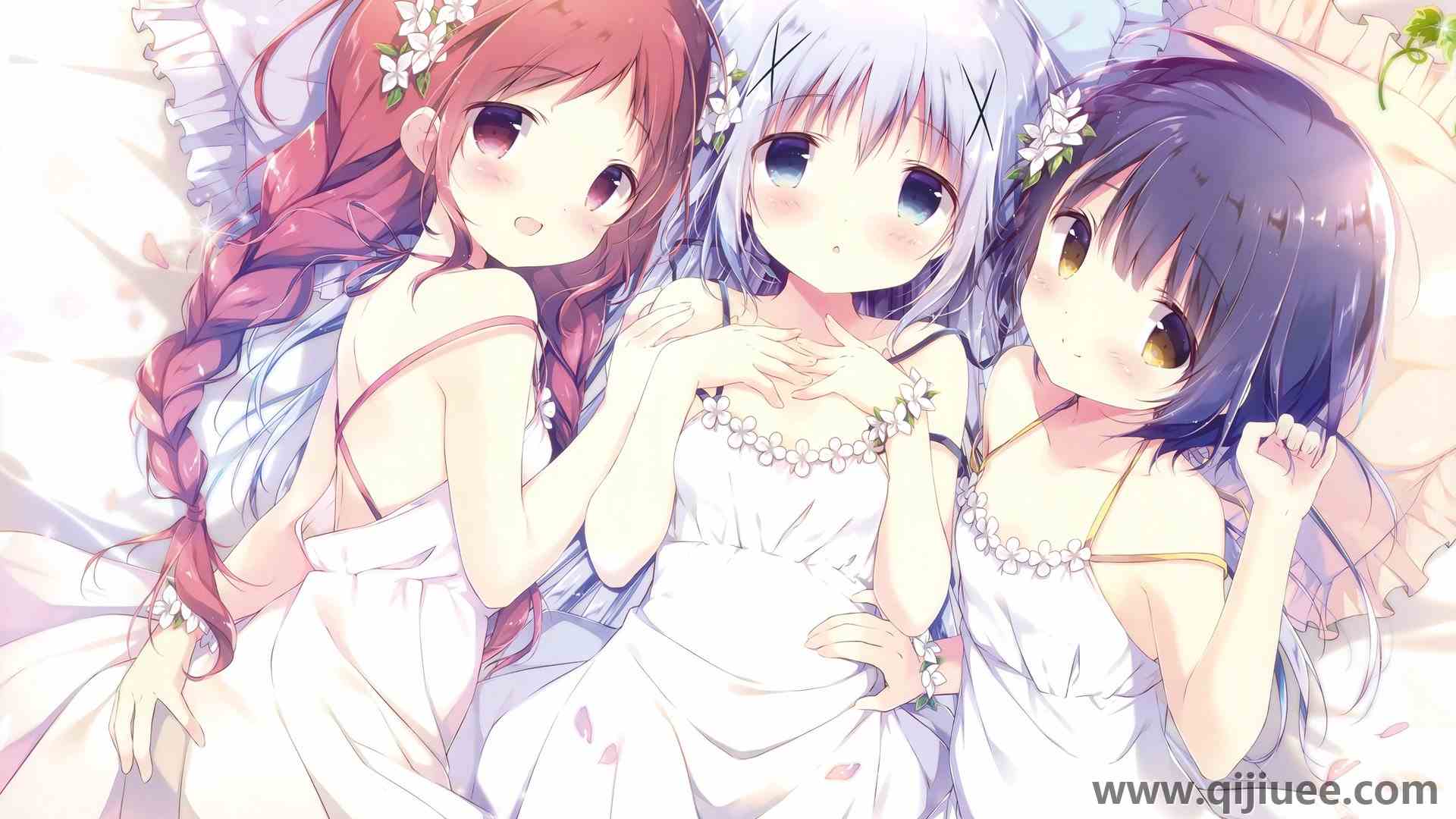 动漫 女孩 萝莉 白色 连衣裙 可爱 电脑壁纸 4K壁纸4266 x 3000/1.13 MB-柒染云阁