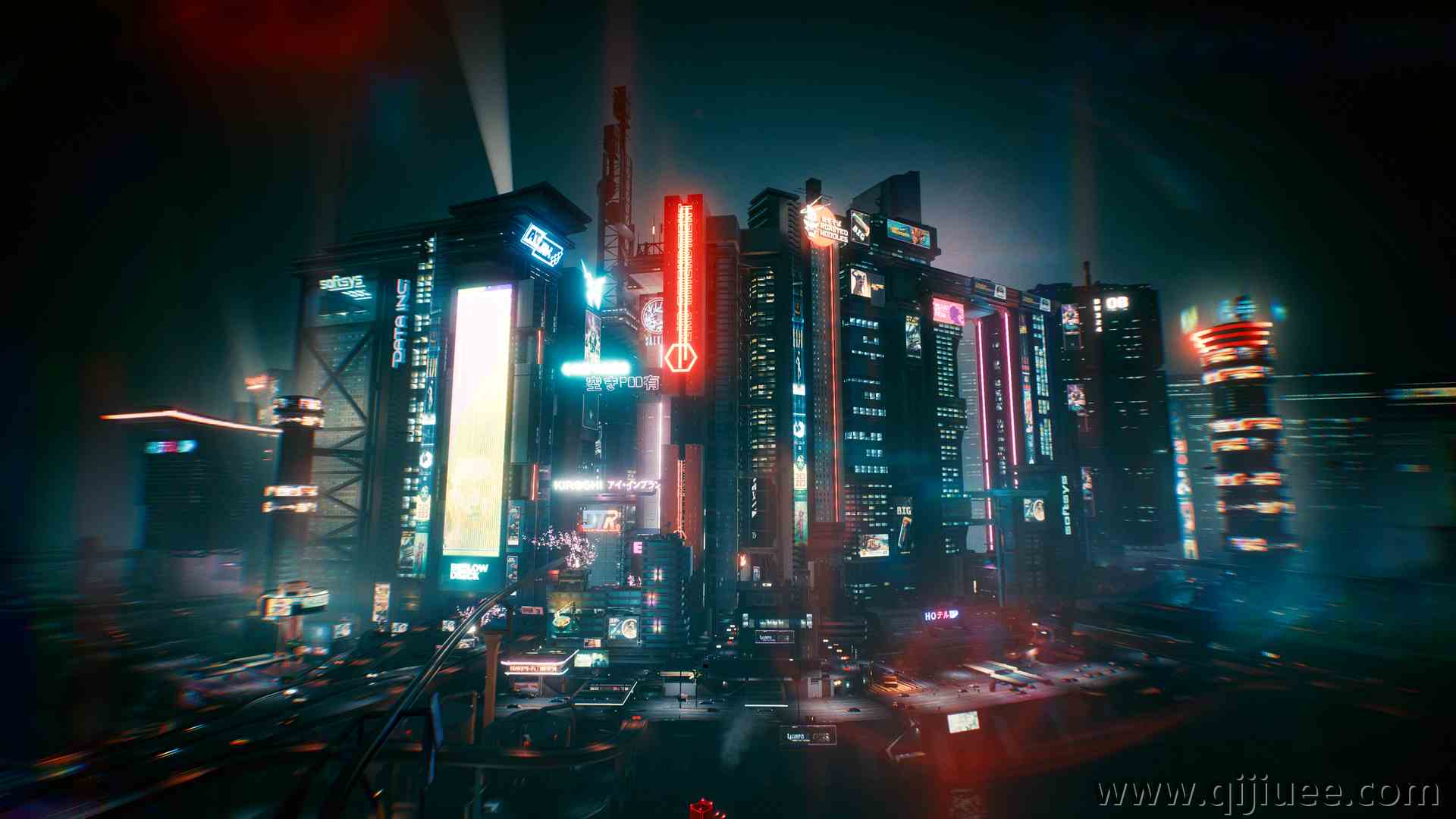 赛博朋克 电子游戏 夜晚  电脑壁纸 4K壁纸 3840 x 2160/13.56 MB-柒染云阁