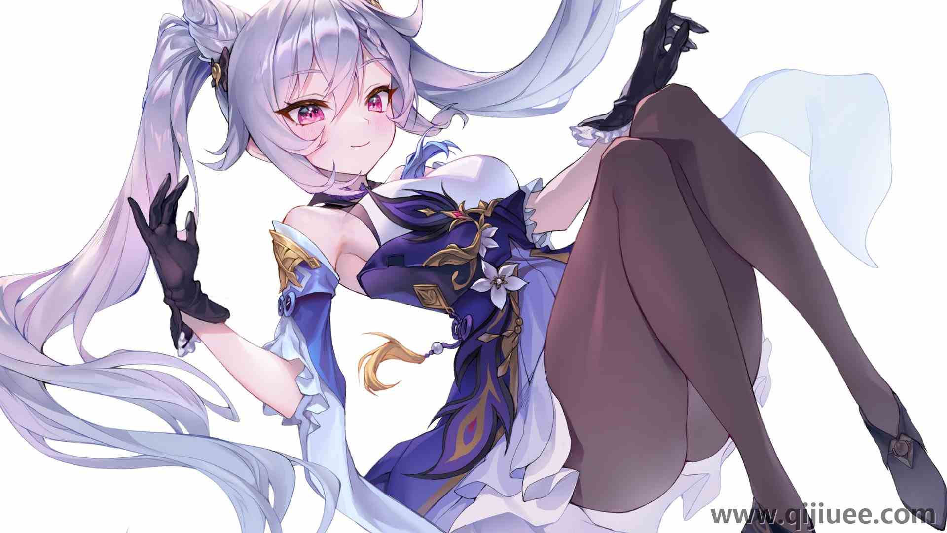 动漫 女孩 可晴 原神 游戏 服装 高跟鞋 连裤袜  电脑壁纸 4K壁纸3861 x 3854/0.75 MB-柒染云阁