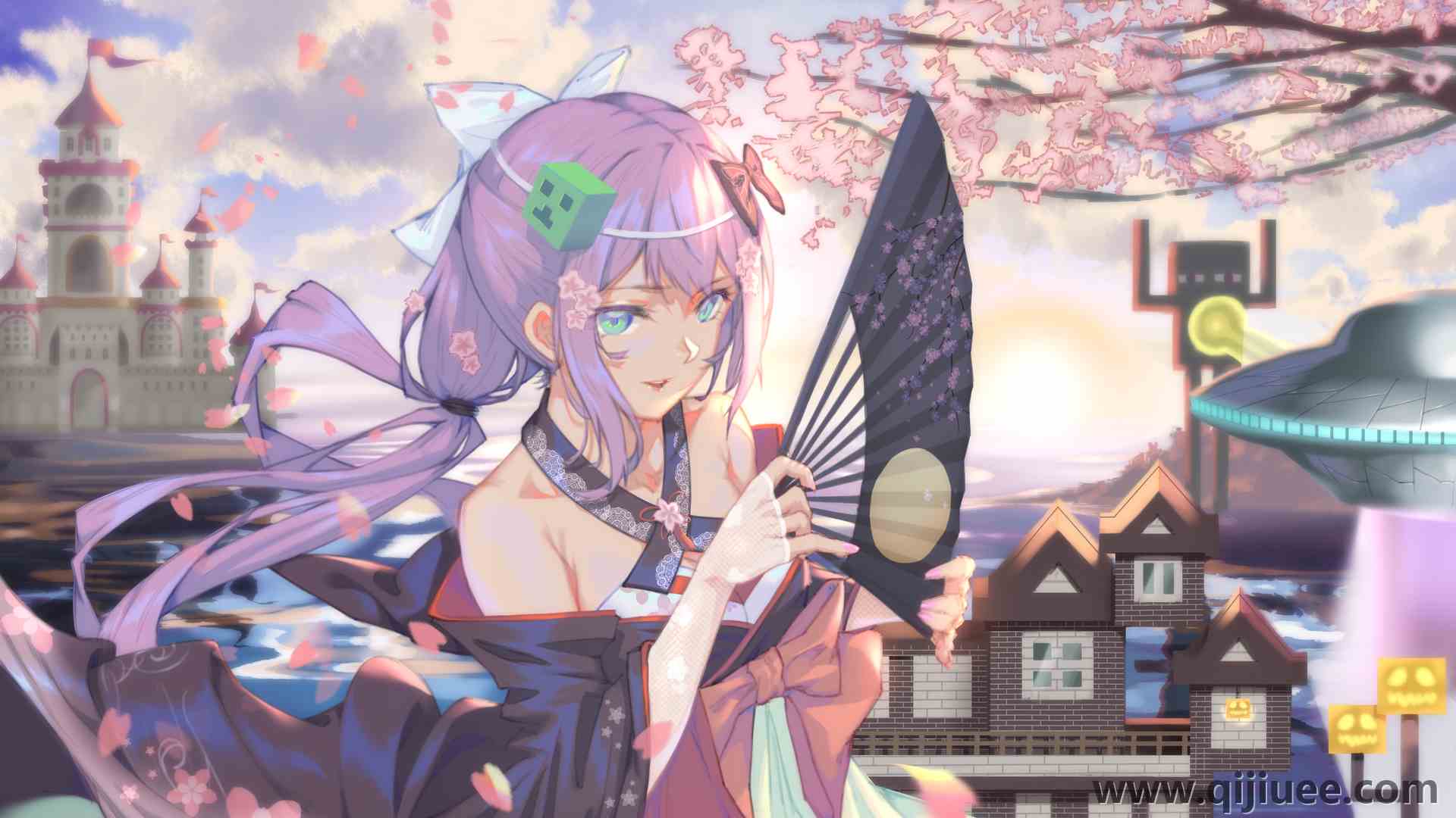 紫发 动漫 动漫女孩 我的世界 三次 虚拟 水眼睛 服装 樱里木  电脑壁纸 4K壁纸4215 x 2480/4.61 MB-柒染云阁