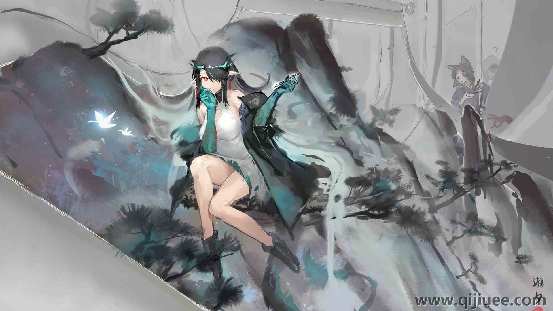动漫 动漫女孩 明日方舟 龙 大腿 电脑壁纸 4K壁纸4341 x 2571/6.6 MB-柒染云阁