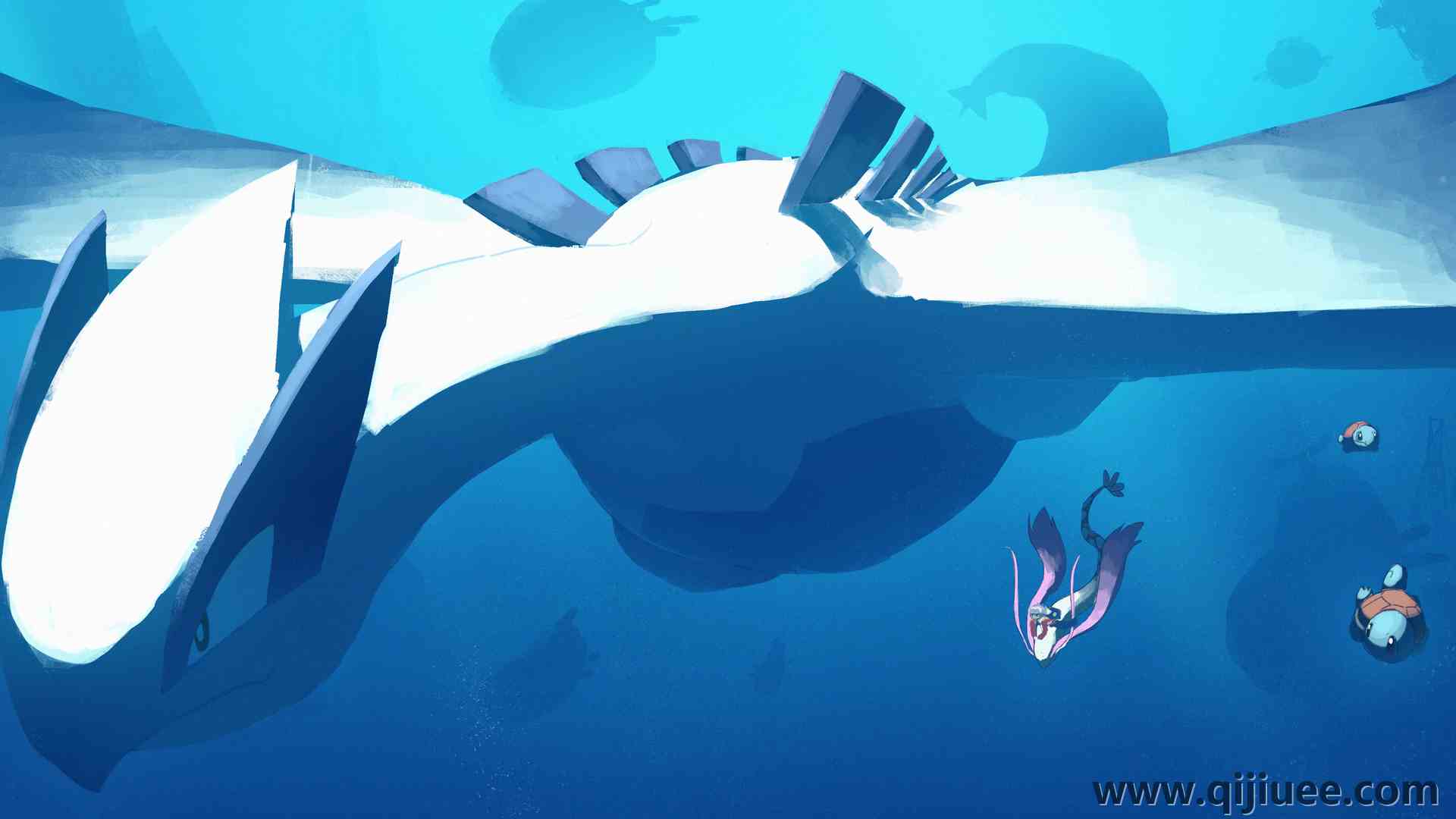 小行星 艺术家 松鼠 精灵宝可梦 水下 动漫  电脑壁纸 4K壁纸6000 x 2492/19.33 MB-柒染云阁