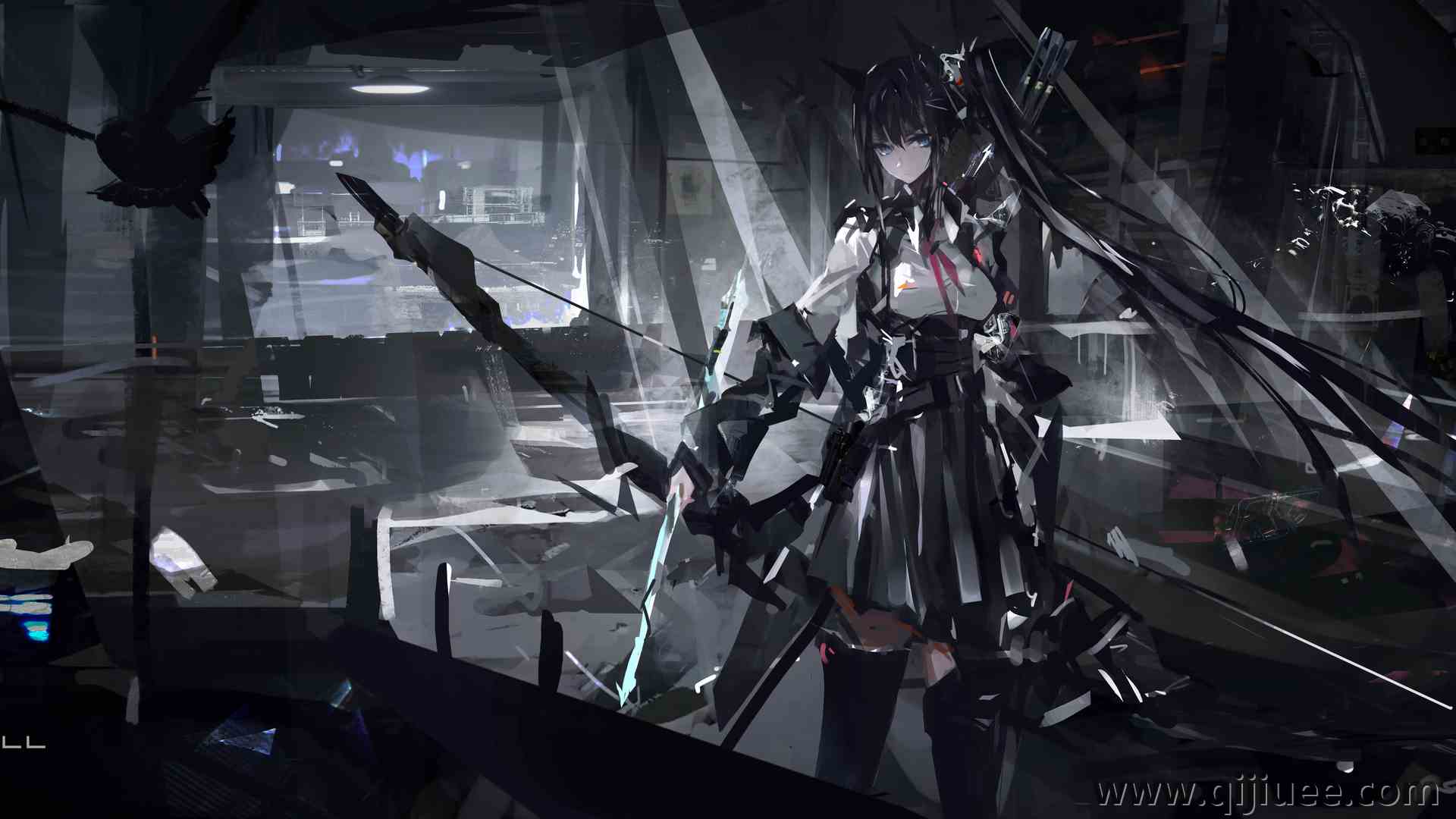 艺术家 女人 武器 动漫 动漫女孩 科幻 明日方舟 电脑壁纸 4K壁纸7094 x 3400/7.04 MB-柒染云阁