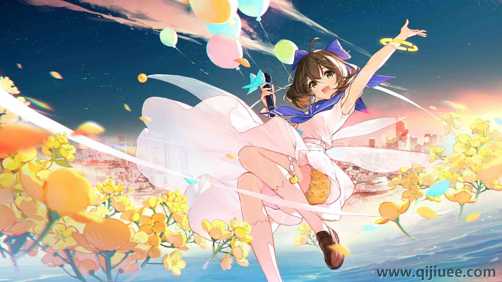 黑发 动漫 动漫女孩 虚拟 短发 可爱 萝莉 电脑壁纸 4K壁纸4978 x 2800/0.5 MB-柒染云阁