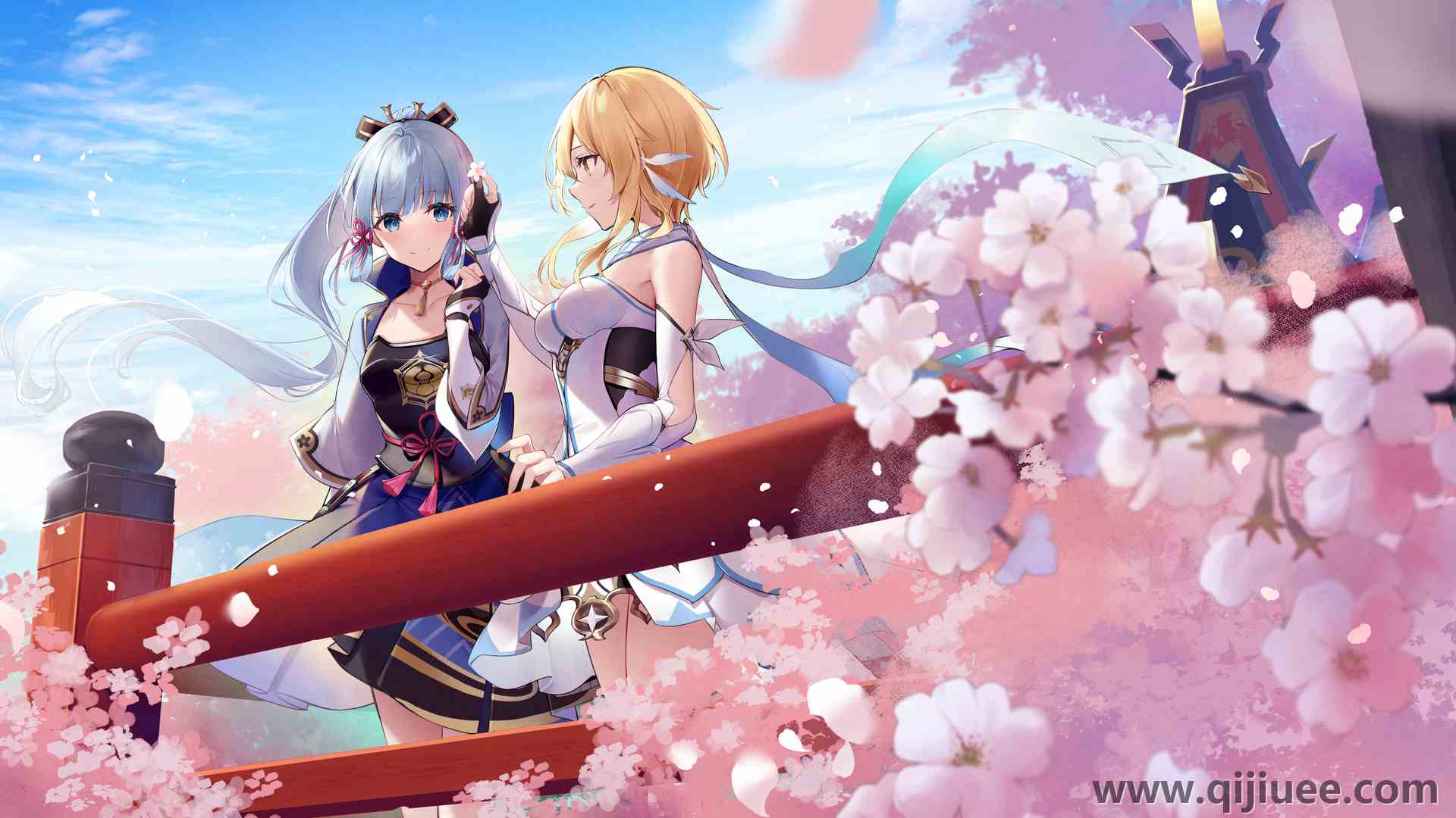 动漫 动漫女孩 原神 动漫游戏 樱桃树  电脑壁纸 4K壁纸4908 x 2663/10.74 MB-柒染云阁