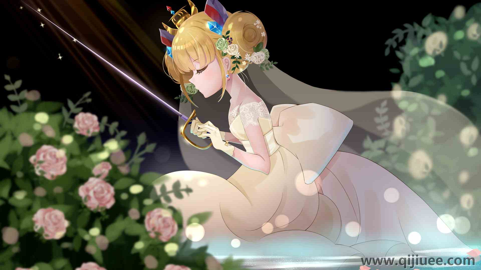 金发 蓝色 眼睛 动漫女孩 动漫  电脑壁纸 4K壁纸4961 x 3508/8.57 MB-柒染云阁