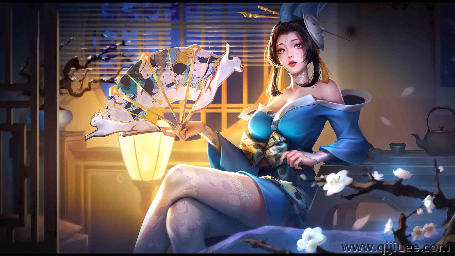 游戏CG角色 王者荣耀  白色丝袜  电脑壁纸 4K壁纸5645 x 2880/12.48 MB-柒染云阁