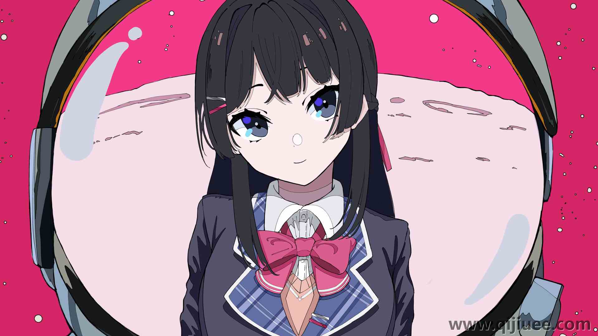 女学生 宇航员 虚拟 三次 动漫女孩 津野光男 宇航服 校服  4K壁纸5787 x 4093/4.69 MB-柒染云阁