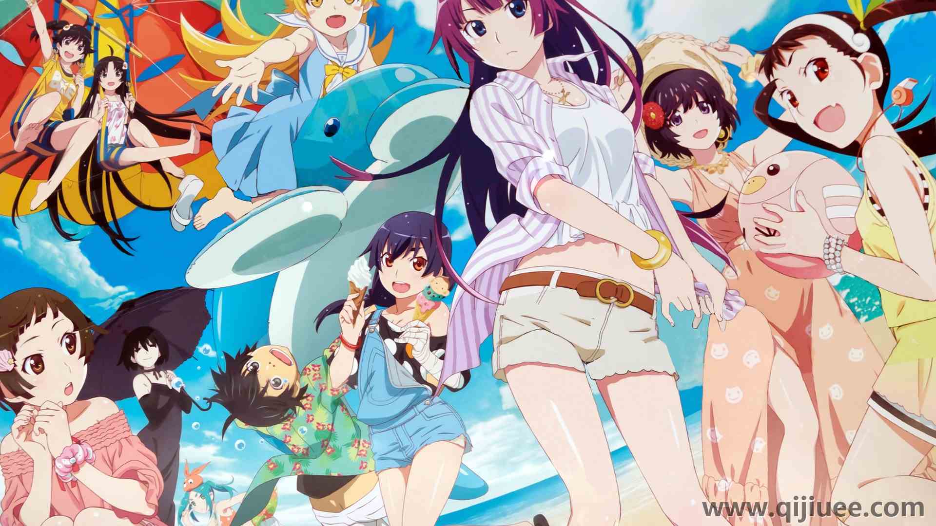 渡边 动漫 海滩 花奈川多屋 夏天 4K壁纸3892 x 2646/2.07 MB-柒染云阁