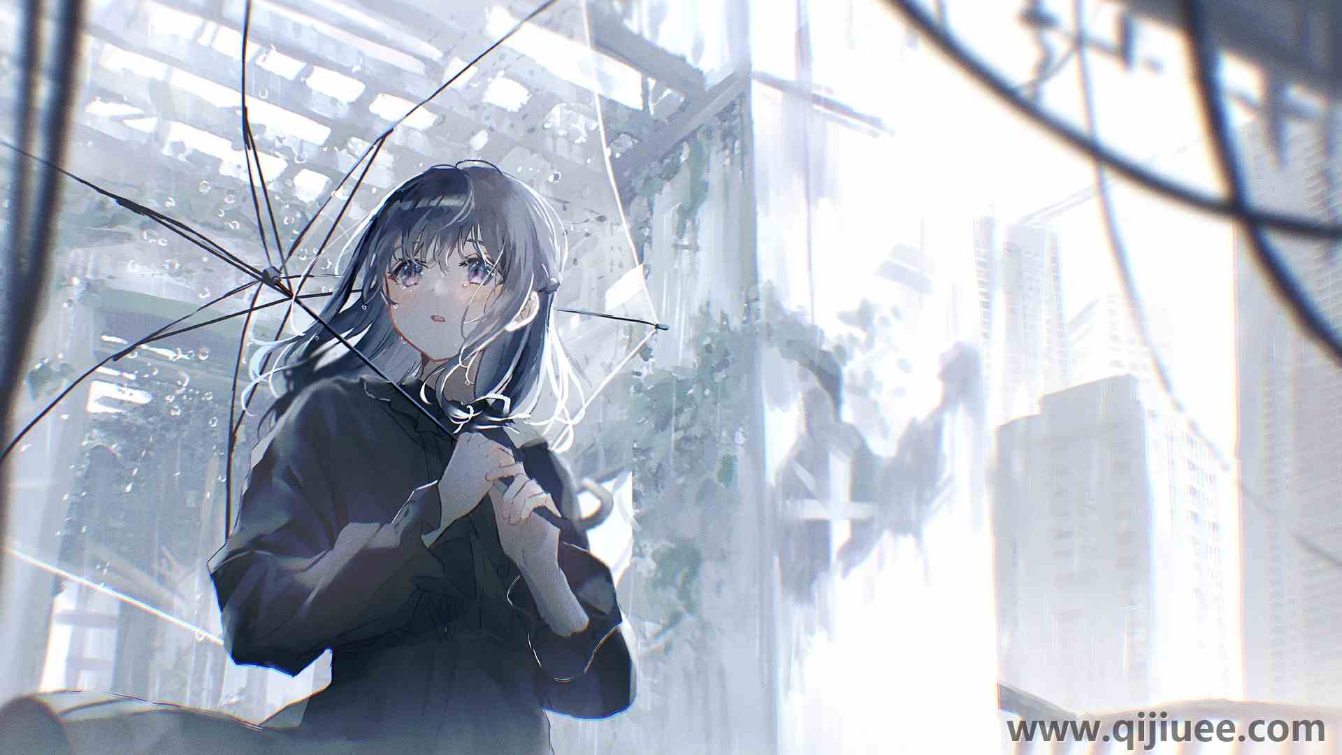 小鱼 动漫 动漫女孩 雨伞 雨 衣服  4K壁纸4096 x 2626/4.82 MB-柒染云阁