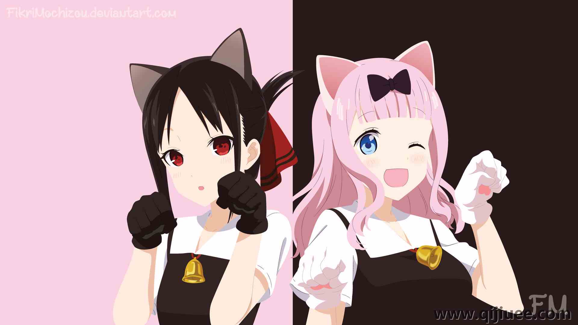 爱就是战争 动漫女孩 动漫 铃铛 兽耳 卡谷新宫 藤原千香  4K壁纸3840 x 2160/0.46 MB-柒染云阁