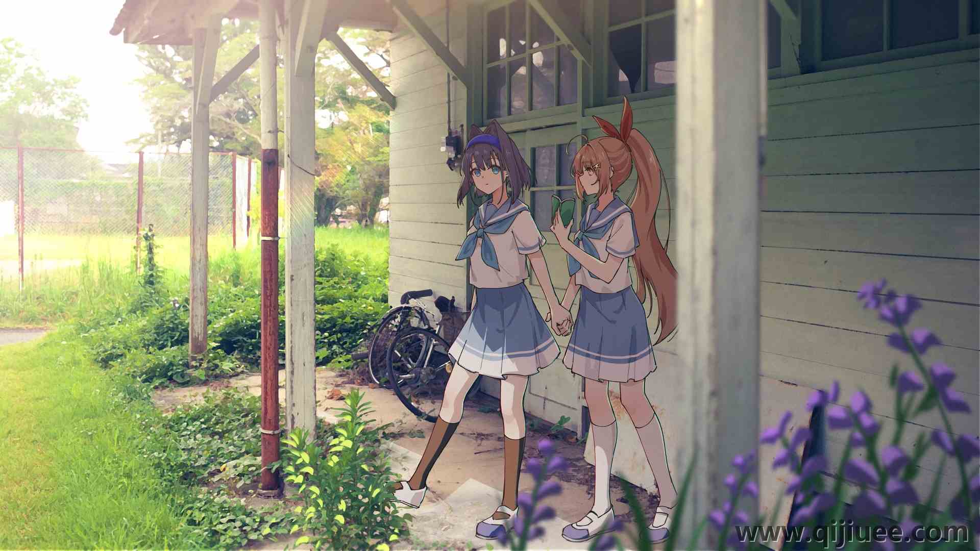 女孩 动漫 动漫女孩 校服 4K壁纸3840 x 2160/2.56 MB-柒染云阁