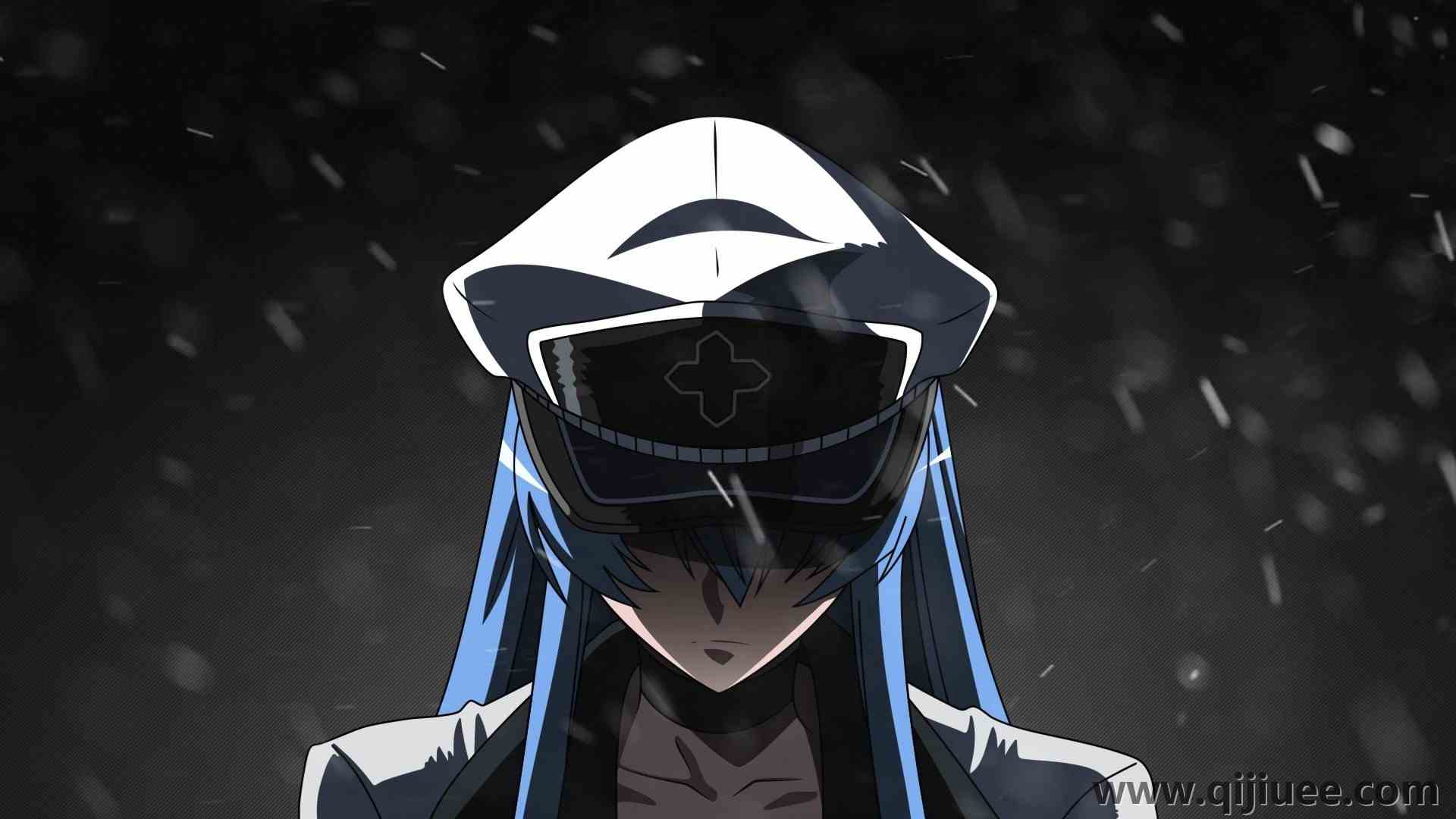 苍白 动漫 动漫女孩 死亡 斩 黑色背景 赤红之瞳  4K壁纸3840 x 2160/0.93 MB-柒染云阁
