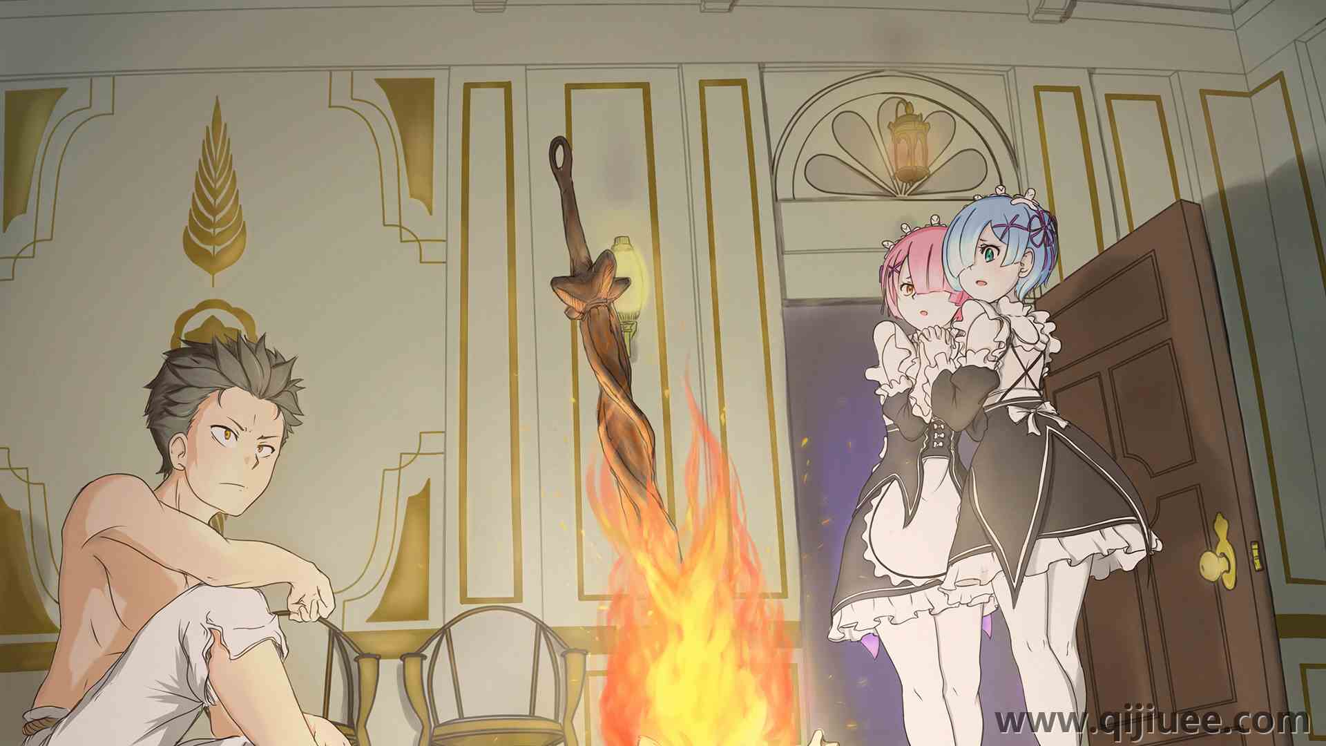女仆装 异世界 从零开始的异世界生活 蕾姆 4K壁纸3840 x 2592/9.42 MB-柒染云阁