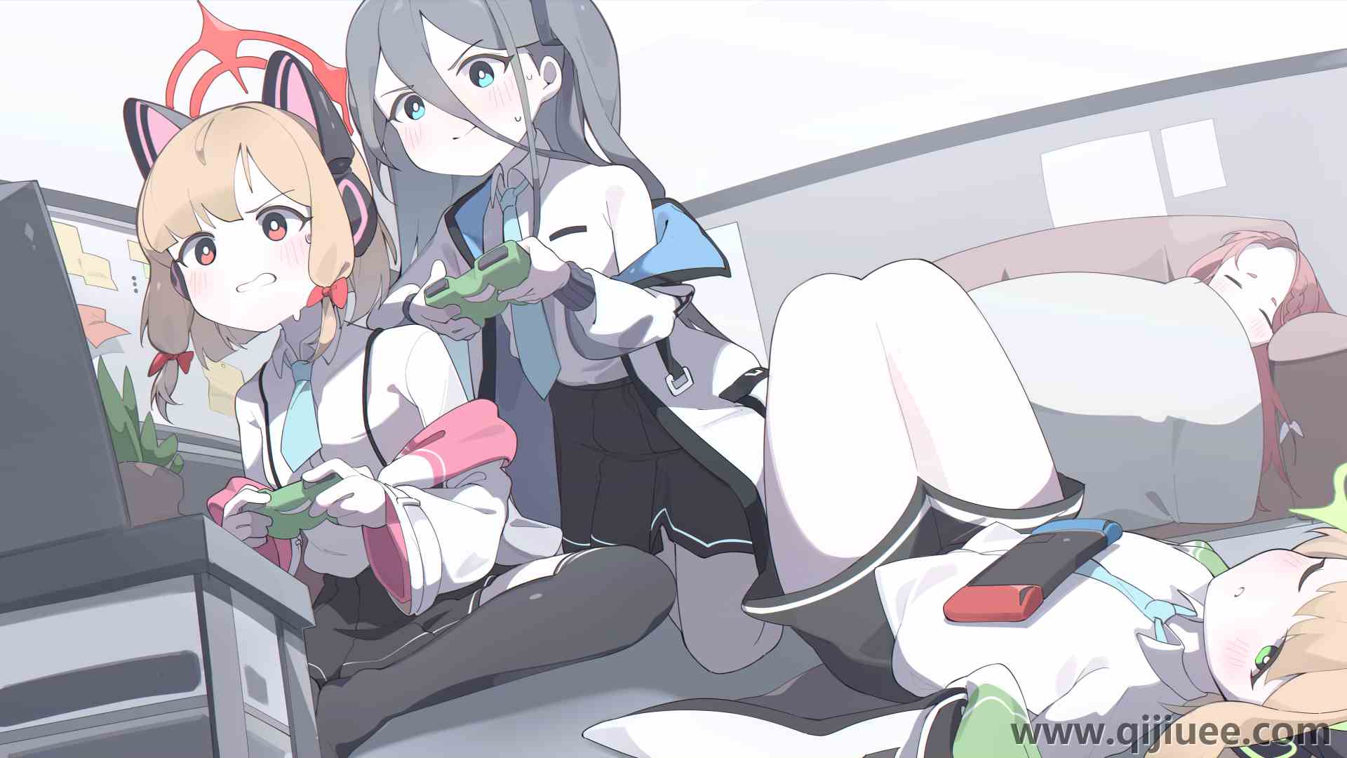 动漫女孩 校服 萝莉 游戏 8K壁纸8500 x 4000/11.75 MB-柒染云阁