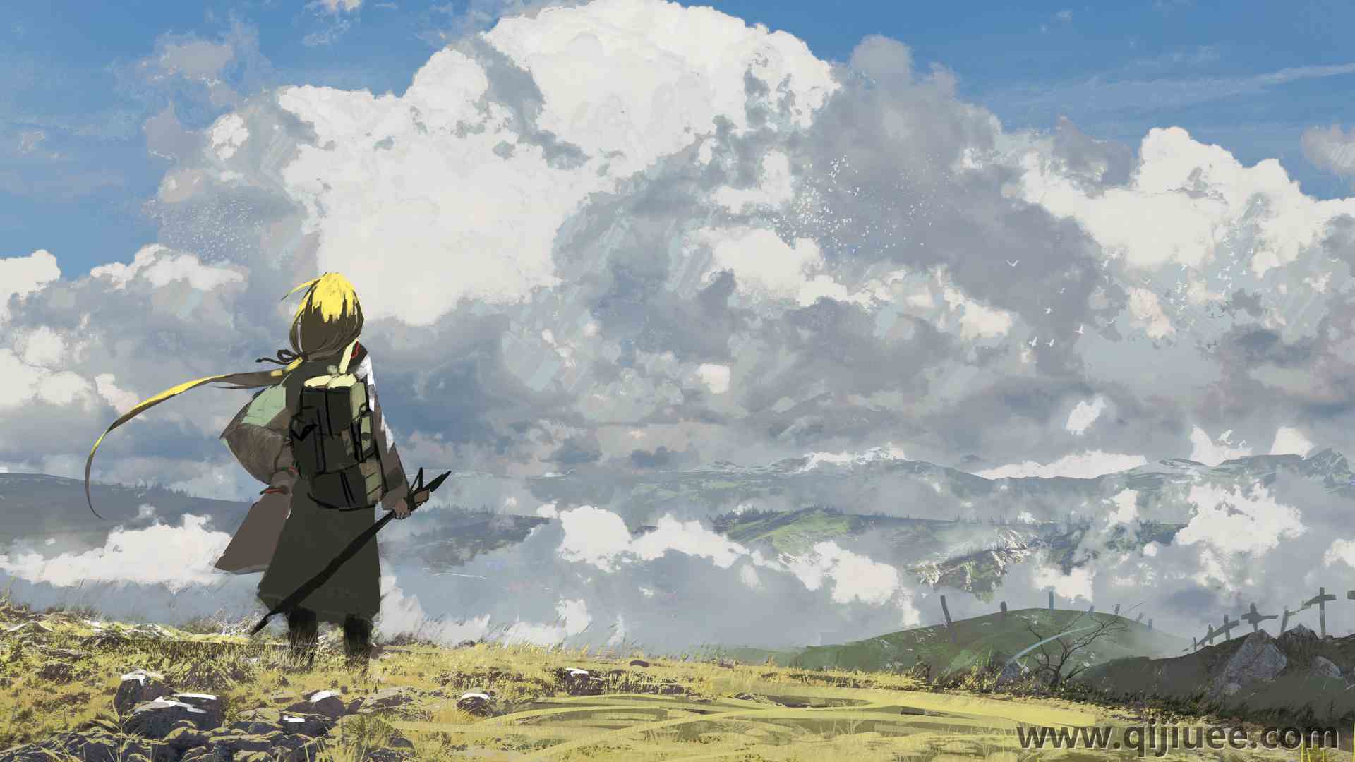 精灵宝可梦 桌面 天空 草原 动漫  4K壁纸6000 x 2500/17.8 MB-柒染云阁
