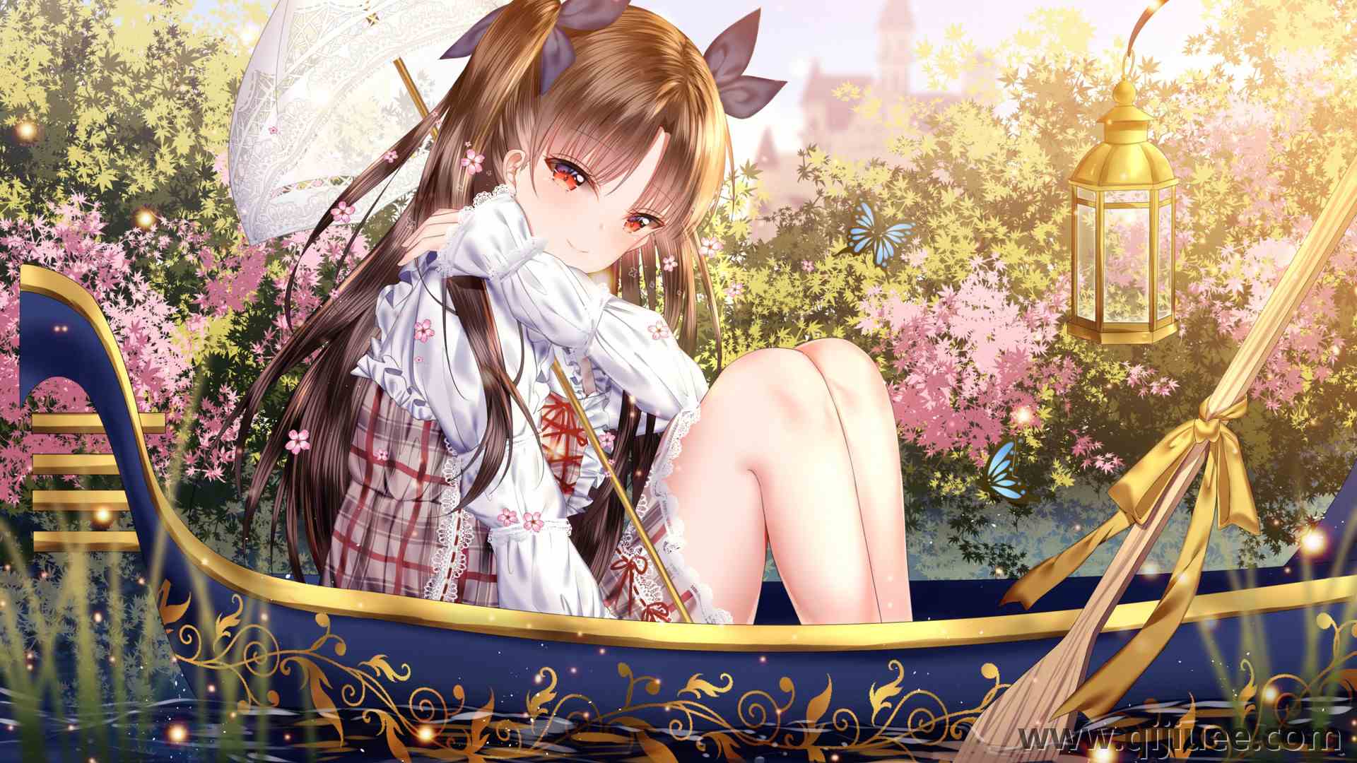黑发 红眼 少女 动漫 命运  蝴蝶 船  4K壁纸4200 x 2700/2.91 MB-柒染云阁