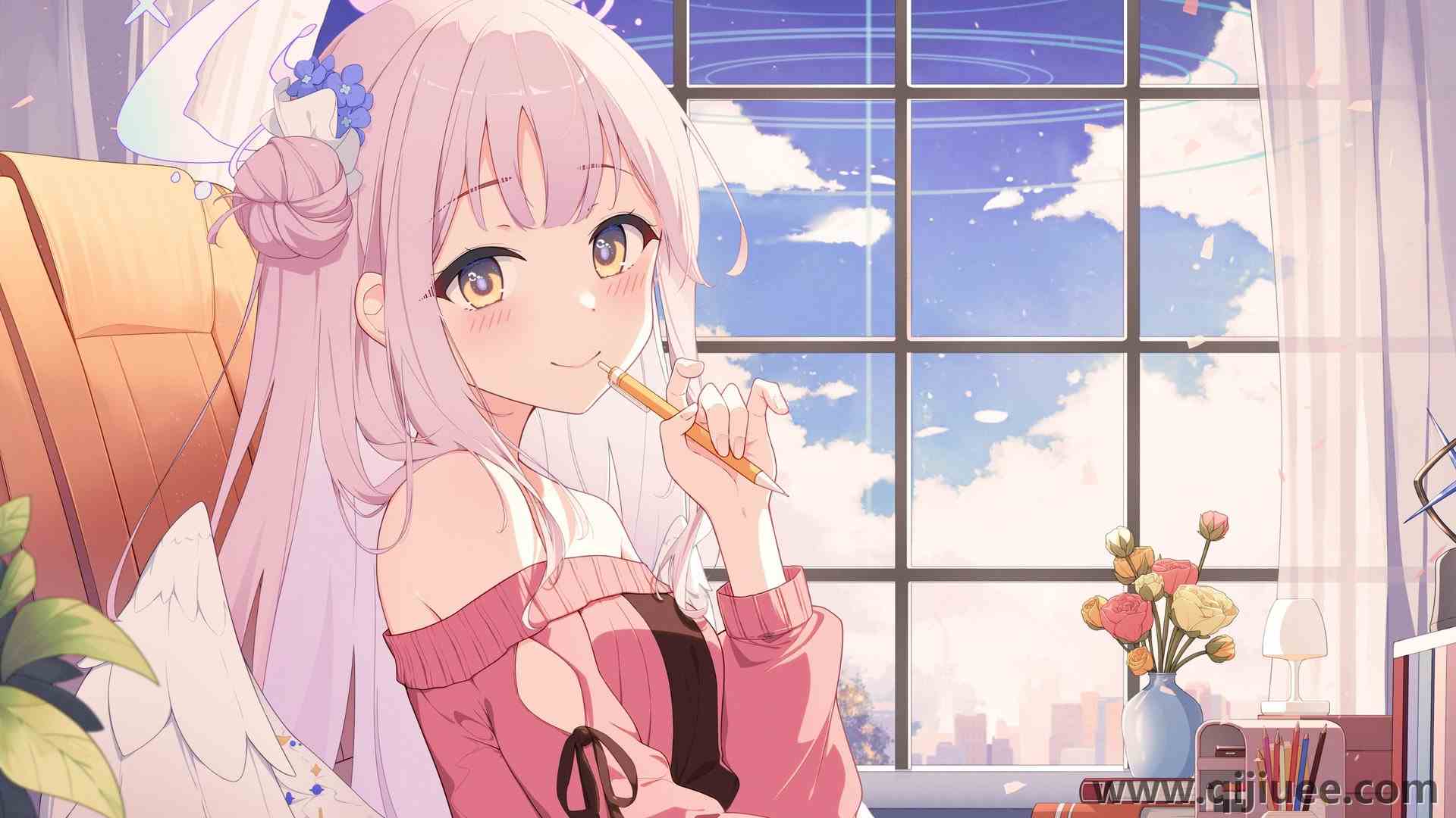 粉色头发 蔚蓝档案 动漫女孩 米卡 翅膀 4K壁纸 4K壁纸4096 x 2733/1.08 MB-柒染云阁