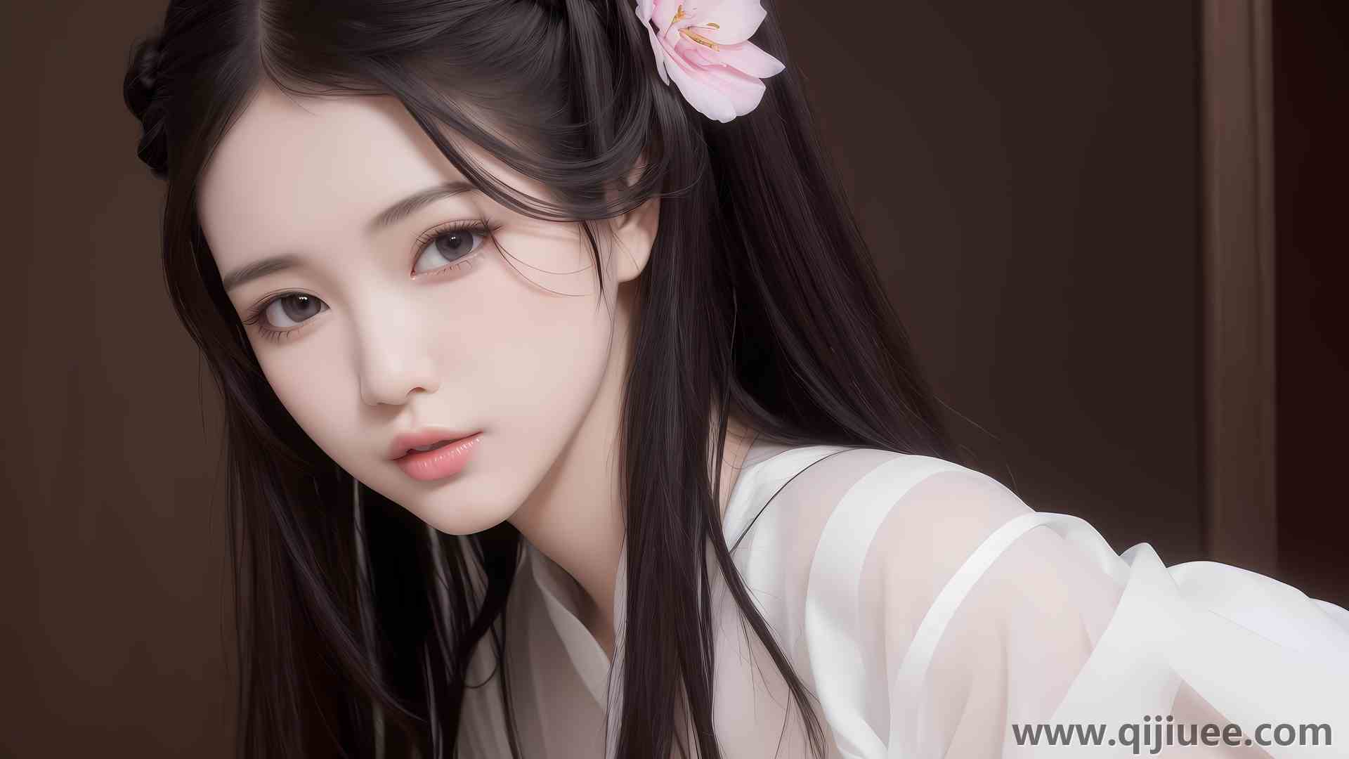 女人 亚洲人 头发上的花 艺术 电脑壁纸 4K壁纸6144 x 4096/4.93 MB-柒染云阁