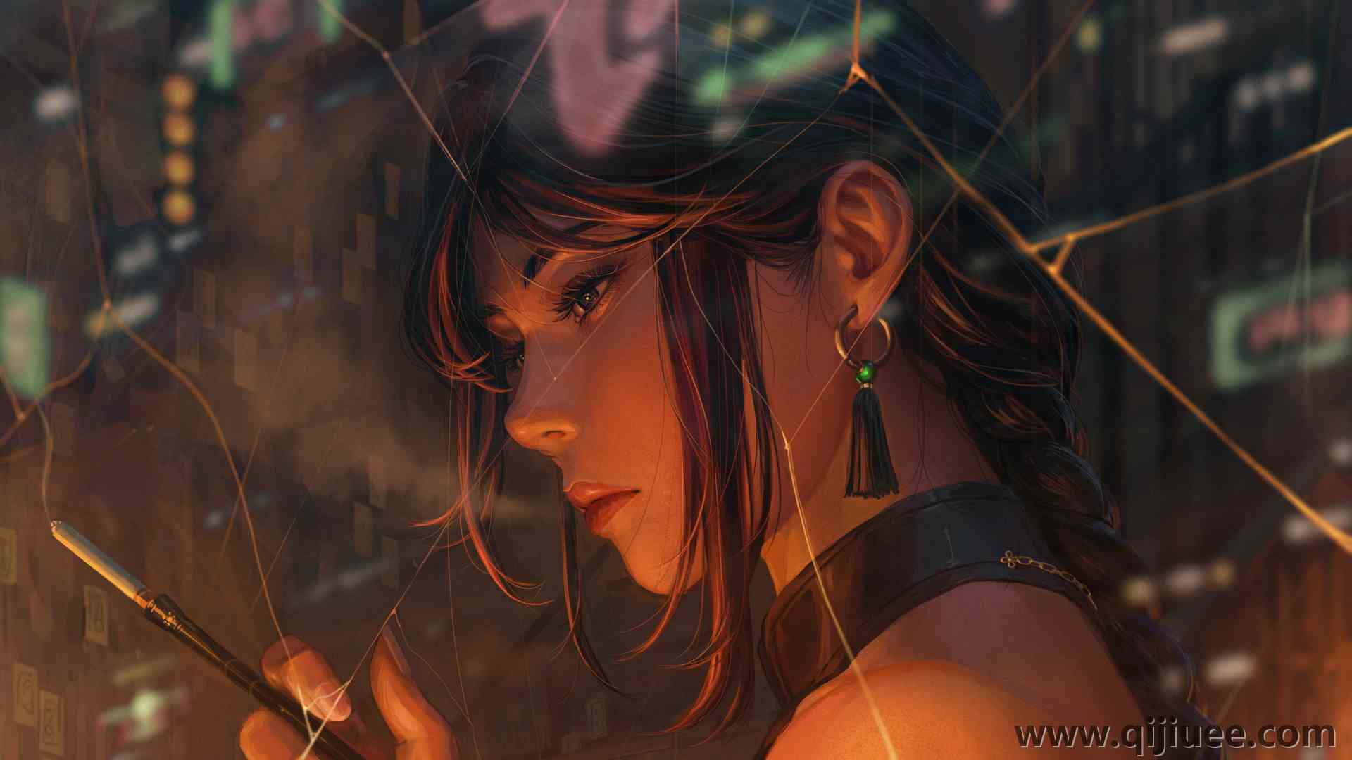 女人 脸 马尾辫 辫子 长发 原创人物 特写  电脑壁纸 4K壁纸5383 x 3364/12.12 MB-柒染云阁