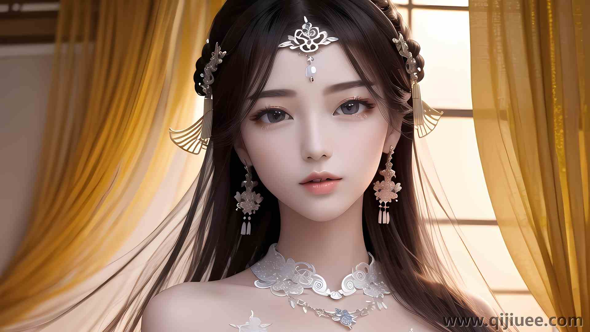 亚洲 女性 人工智能艺术  电脑壁纸 4K壁纸4096 x 2560/3.43 MB-柒染云阁