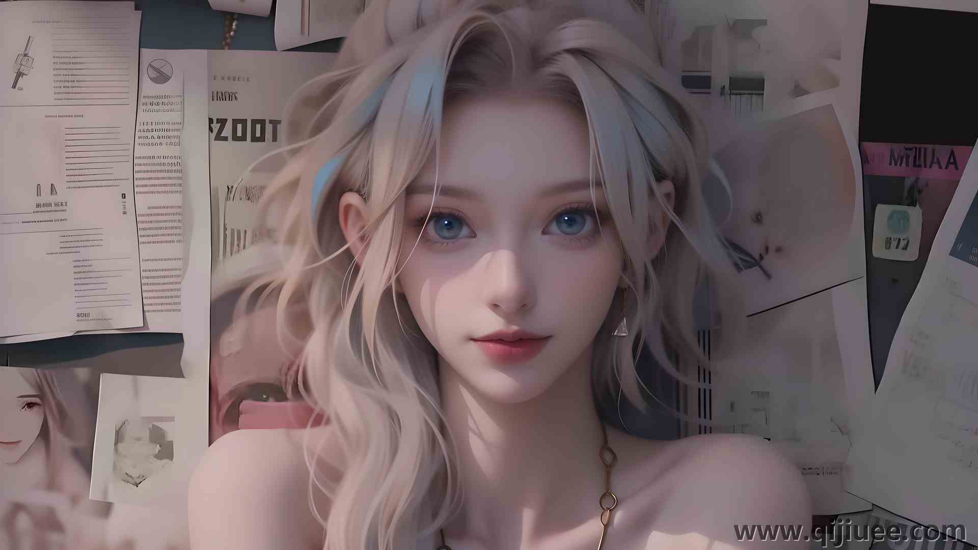 正面 人物肖像 动画 AI艺术 电脑壁纸 4K壁纸4096 x 3048/2.87 MB-柒染云阁
