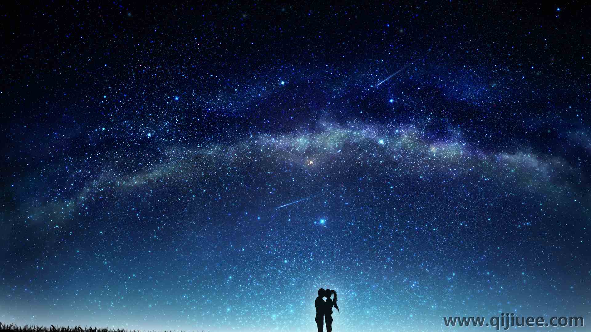 情侣 AI艺术 动画 爱情 浪漫 接吻 幻想艺术 黄昏 灯光 夜晚 夜空 天空   电脑壁纸 4K壁纸3874 x 2657/9.43 MB-柒染云阁