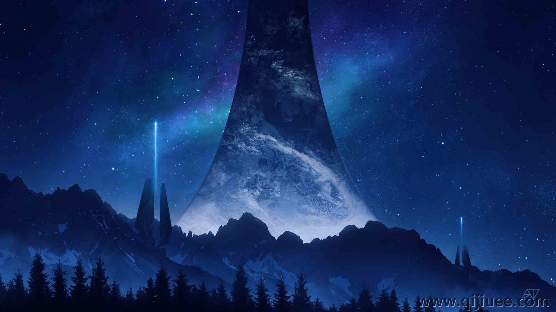 光环 游戏 黑暗 科幻小说 光环无限 游戏CG 游戏CG艺术  电脑壁纸 4K壁纸3840 x 2160/2.49 MB-柒染云阁