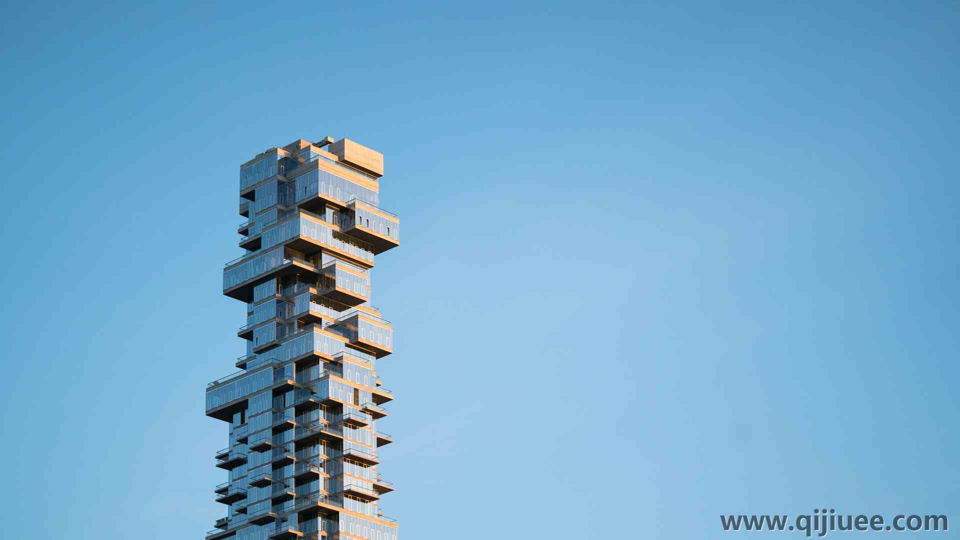 建筑 简单背景、极简主义 抽象 建筑 艺术 设计 蓝色 天空 电脑壁纸 4K壁纸4000 x 2668/1.64 MB-柒染云阁