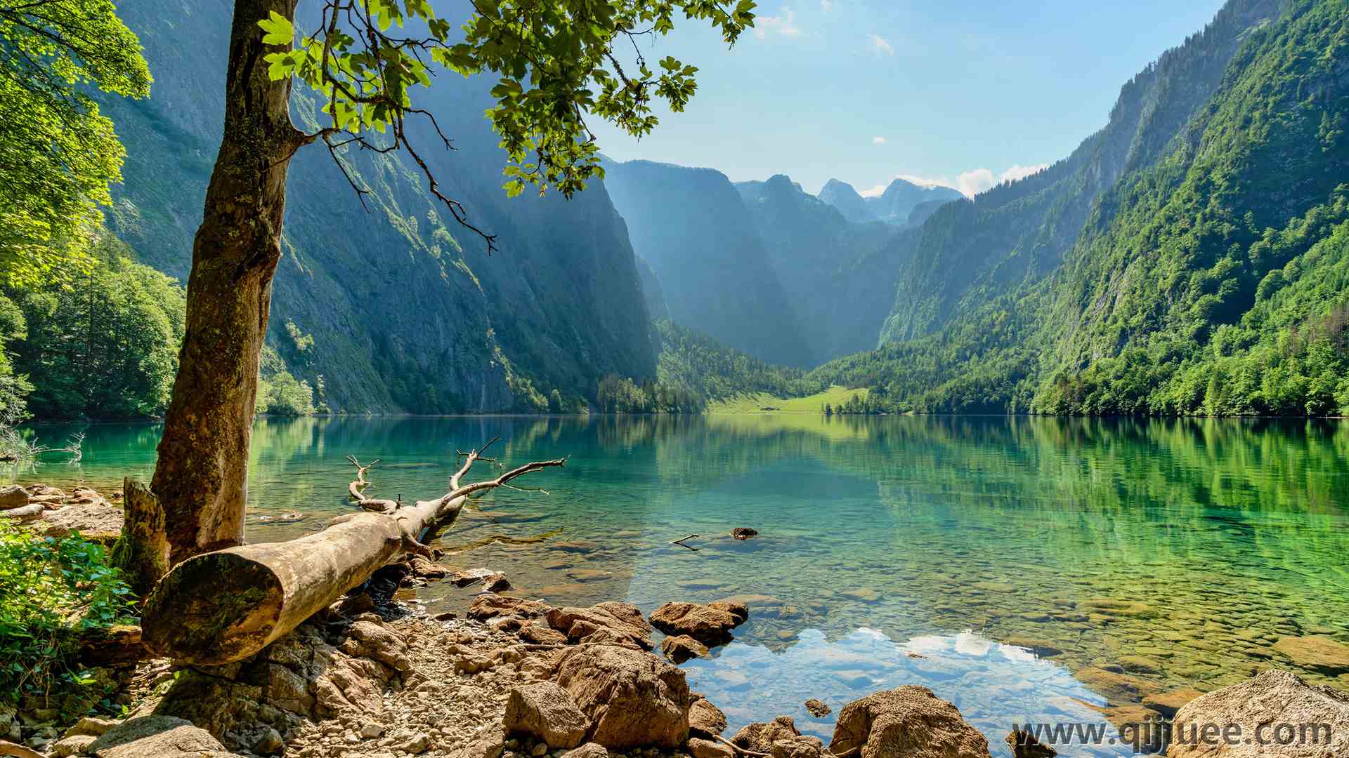 自然 景观 山脉 湖泊 树木 水 天空 云 岩石  电脑壁纸 4K壁纸 3840 x 2560/6 MB-柒染云阁