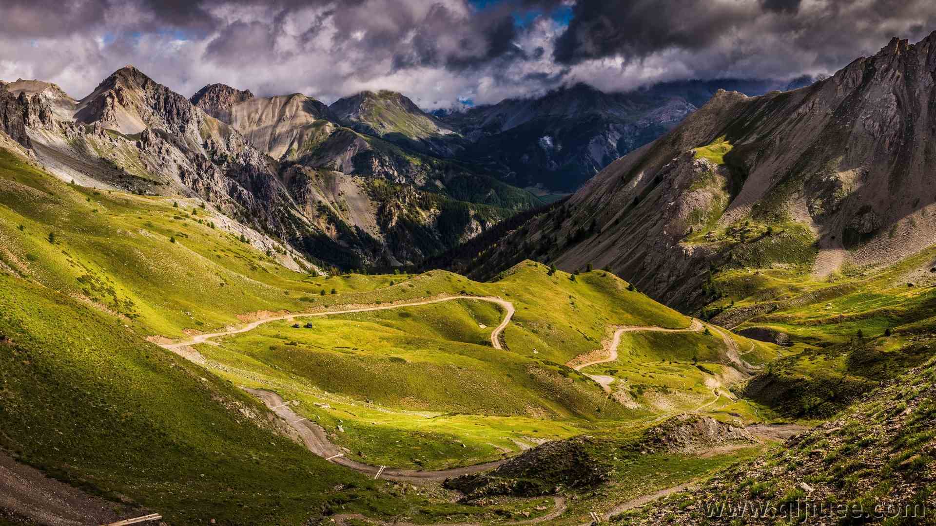 自然 风景 山脉 天空 云 道路  4K壁纸3840 x 2160/4.41 MB-柒染云阁