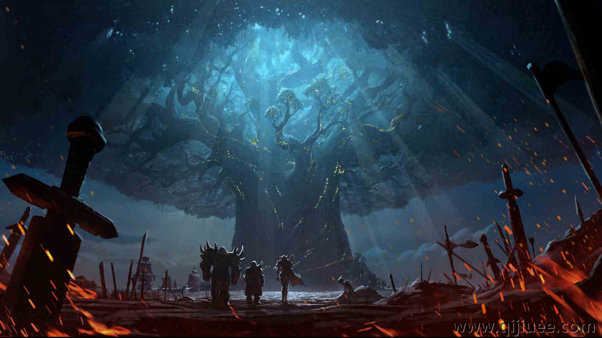 魔兽世界 艾泽拉斯之战 电子游戏  电脑壁纸 8K壁纸10000 x 4235/9.86 MB-柒染云阁