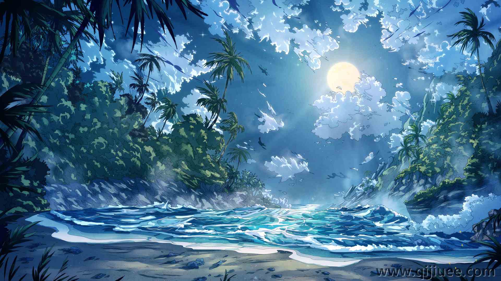克里斯蒂安·贝纳维德斯 奇幻艺术 风景 树木 云 自然 水 3840 x 2160/2.7 MB-柒染云阁