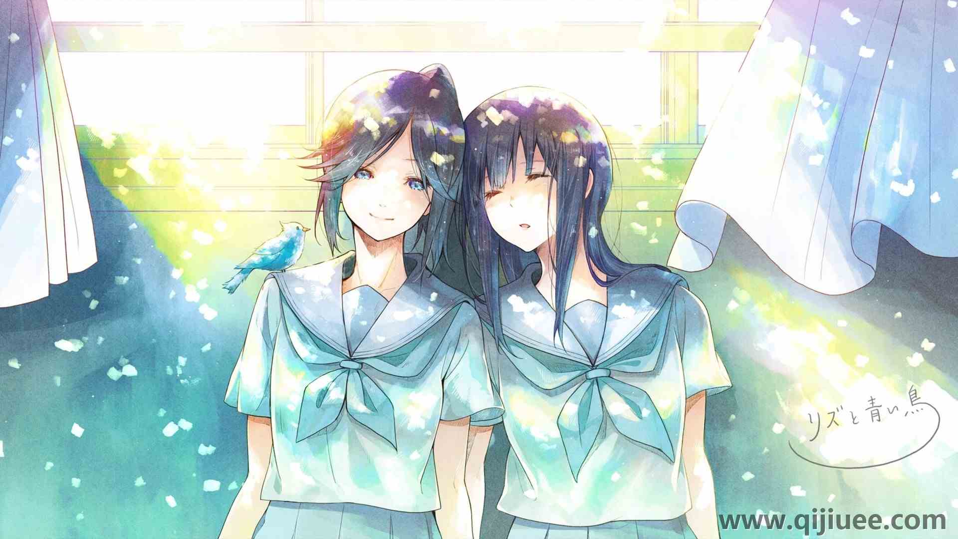 希比奇 优音素 校服 动漫女孩 尤里  电脑壁纸 4K壁纸3840 x 2160/1.3 MB-柒染云阁