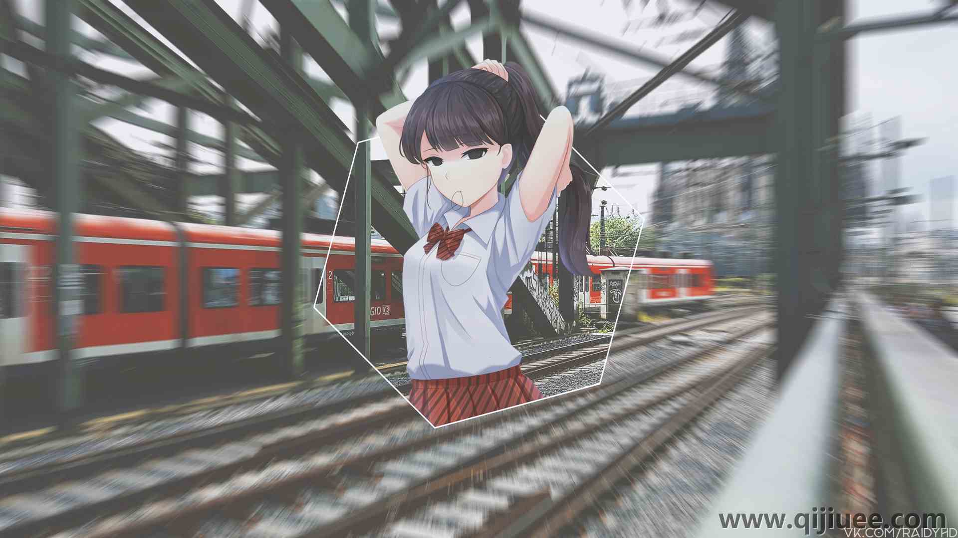 动漫女孩 动漫 画中画 小美秀子 电脑壁纸 4K壁纸3840 x 2160/3.88 MB-柒染云阁