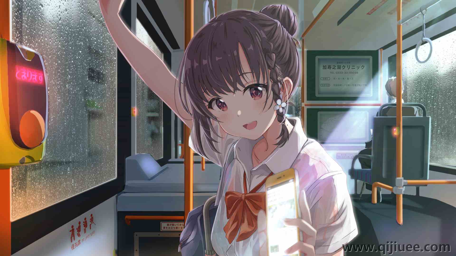 微笑 张嘴 动漫女孩 动漫 手机 智能手机 棕色眼睛  电脑壁纸 4K壁纸4000 x 2250/8.19 MB-柒染云阁