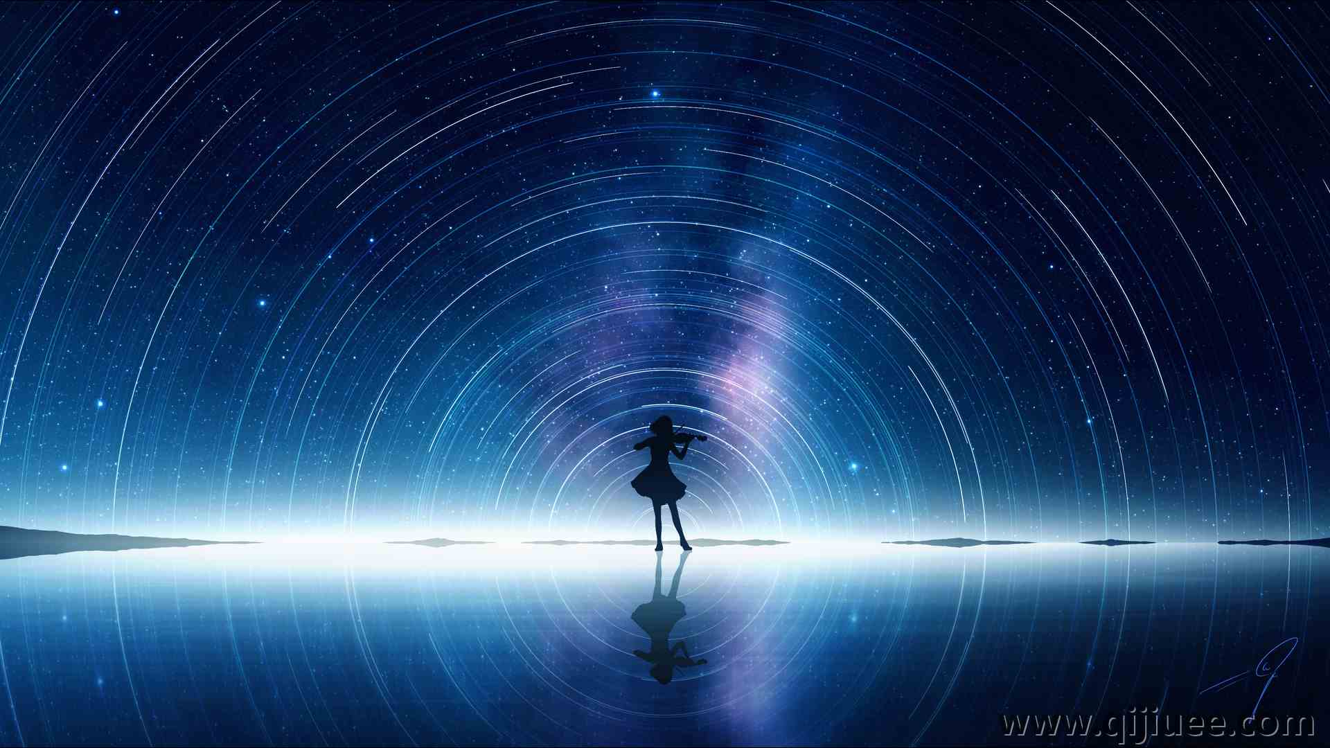 动漫 女孩 明星 小提琴 治愈 星空 电脑壁纸 4K壁纸3840 x 2380/8.23 MB-柒染云阁