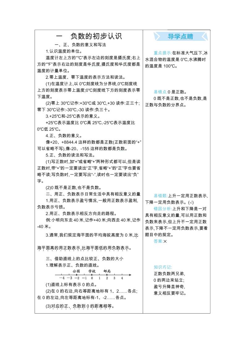 五年级上册数学苏教版知识要点-柒染云阁