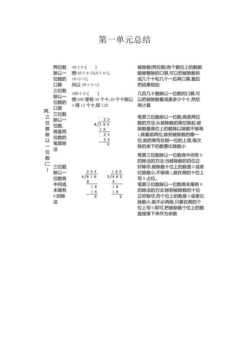 三下青岛版数学全册重点-柒染云阁