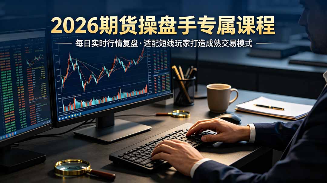 2026期货操盘手专属课程-更新7月11，每日实时行情复盘，适配短线玩家打造成熟交易模式-柒染云阁