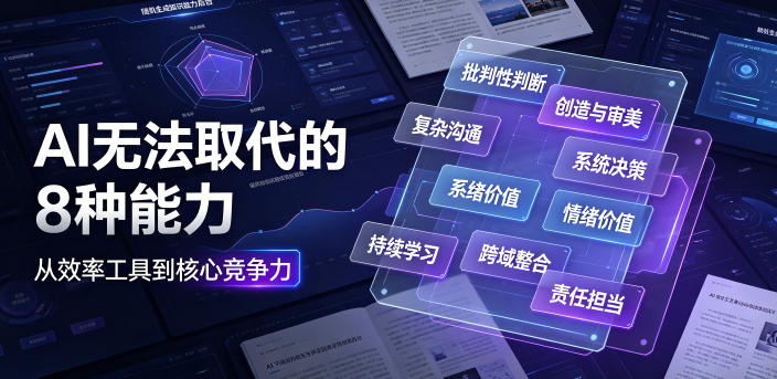 付费文章：AI无法取代的8种能力-柒染云阁