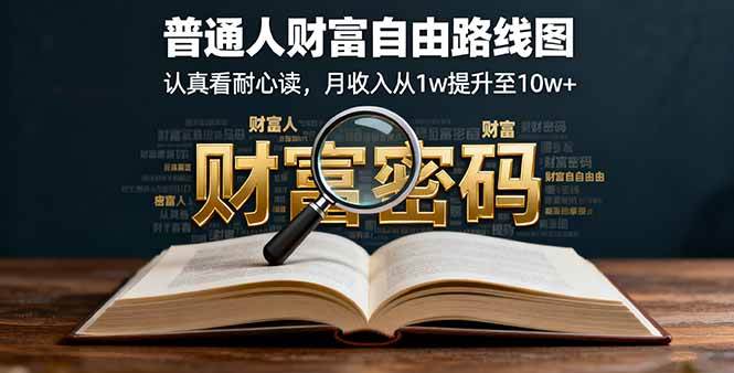某付费文：普通人财富自由路线图，认真看耐心读，月收入从1w提升至10w+-柒染云阁