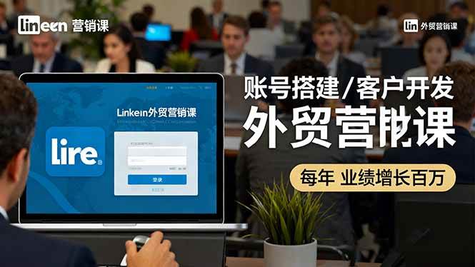 LinkedIn外贸营销课：账号搭建/客户开发/成交转化，年业绩增长百万+-柒染云阁