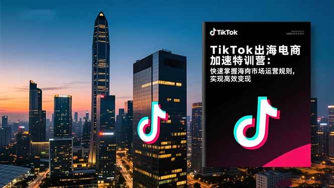 TikTok出海电商加速特训营：快速掌握海外市场运营规则，实现高效变现-柒染云阁