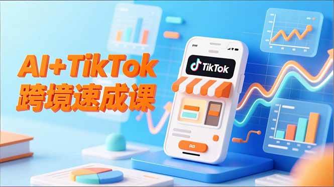 AI+TikTok跨境速成课，智能翻译、店铺定位、流程拆解，7天高效上线运营-柒染云阁
