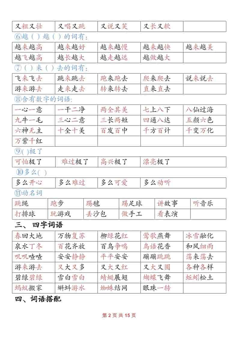 图片[2]-一年级下语文寒假预习资料-柒染云阁